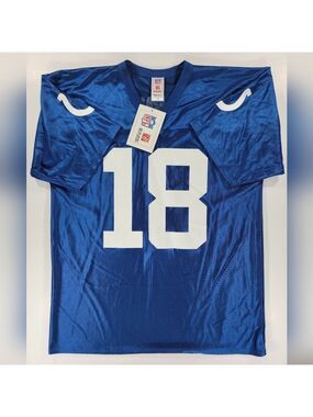 NWT Vintage NFL Players Indianapolis Colts Peyton Manning Jersey Blue #18 Large